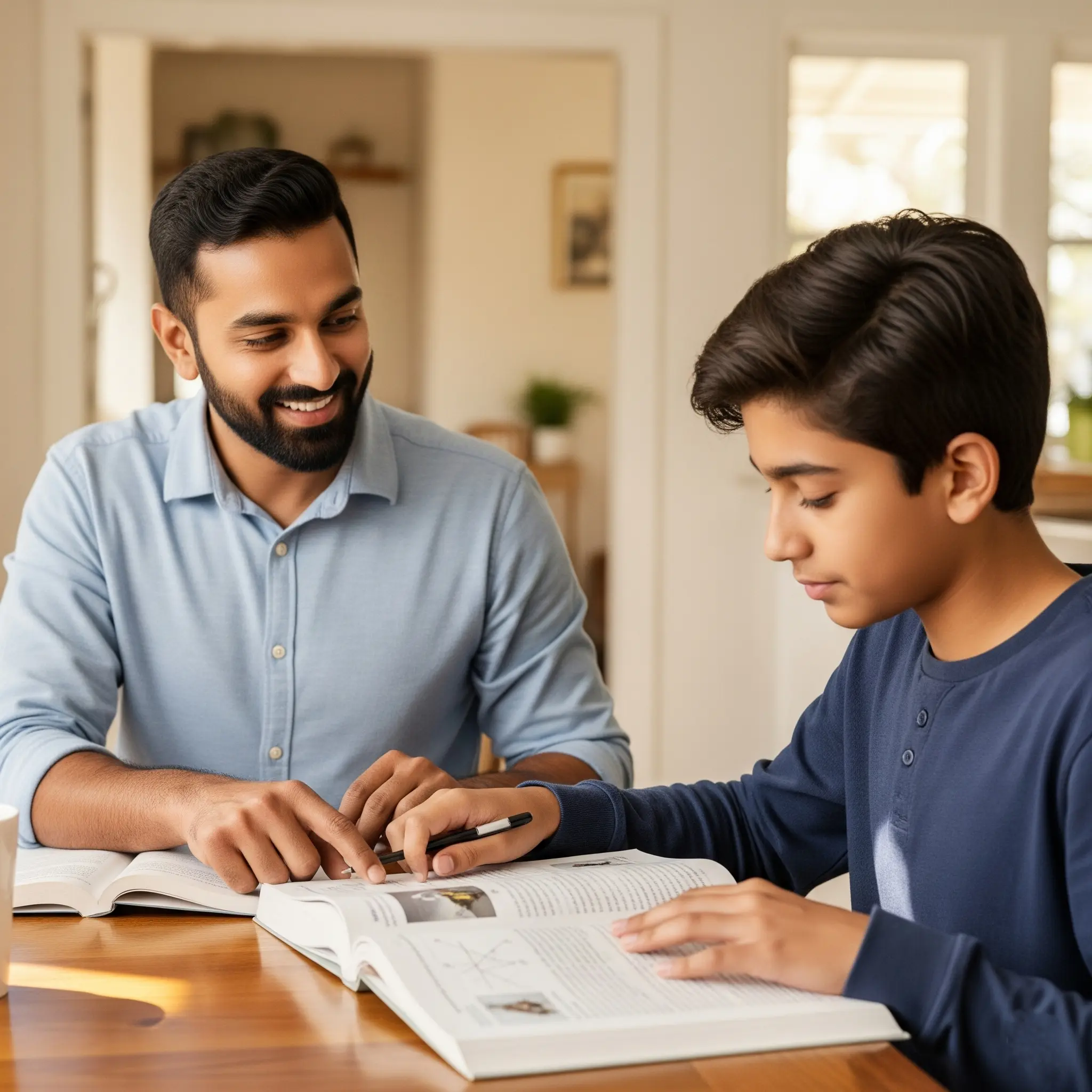 A focused student receiving personalized home tuition in Patna.
